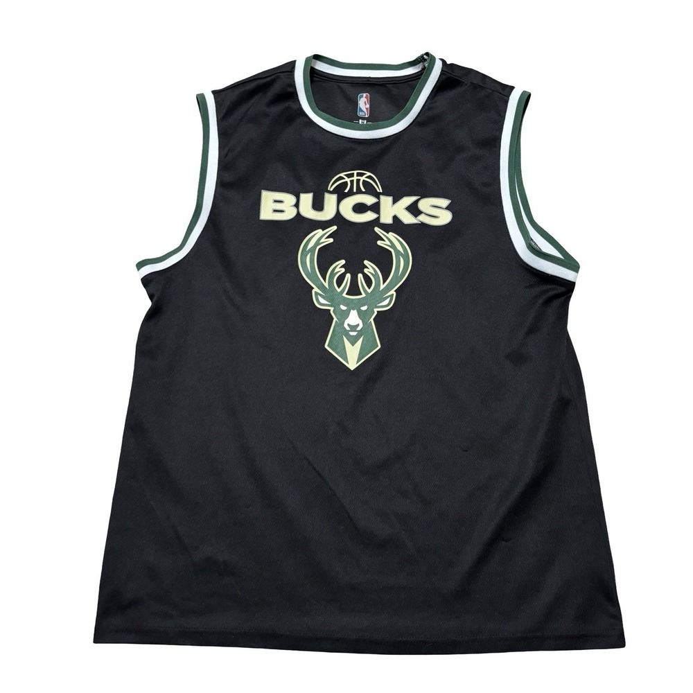 UNK NBA Men's Giannis Antetokounmpo Jersey Milwaukee Bucks Size Large 21.5 x 29